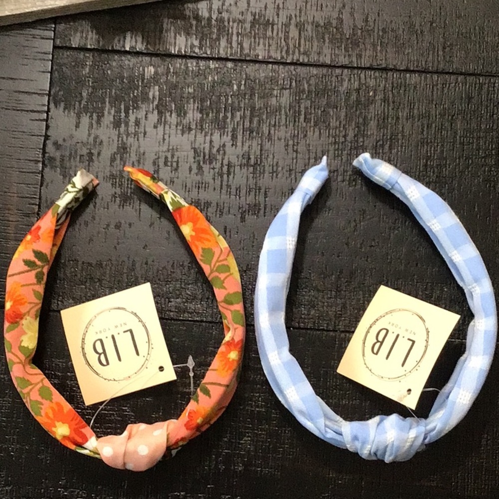2 Brand New L.I.B. Knotted Headbands!